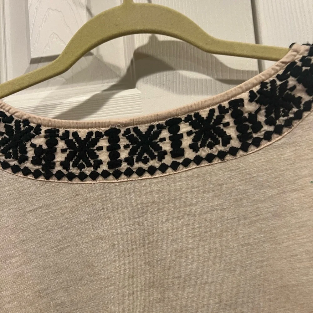 Lucky brand embroidered knit top